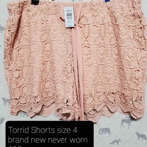 Torrid lace shorts